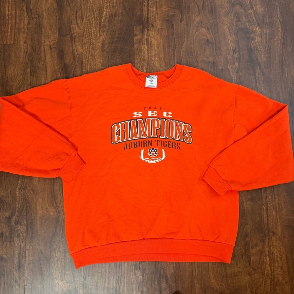 3/$30☀️ Jerzees Y2K Vintage Auburn Tigers Orange Champions Crewneck Sweater